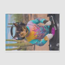 Purr Mix-a-Lot, Dj Kitty Spins Tunes realistisch Seidenpapier