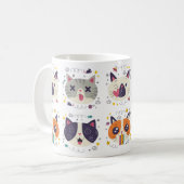 'Purr More, Hiss Less' Cat Mug – Perfect Gift Kaffeetasse (Vorderseite Links)