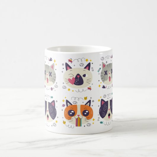 'Purr More, Hiss Less' Cat Mug – Perfect Gift Kaffeetasse (Mittel)