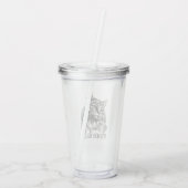 Purr More Hiss Less Pretty Kitty Acryltrinkbecher (Rückseite)