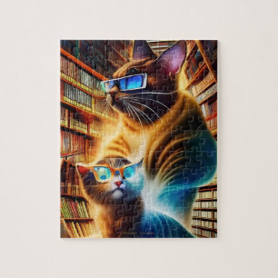 Purr Paws - Ruhe bitte AI Fantasy Digitalkunst Puzzle