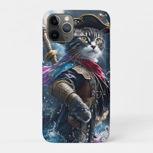 Purr-perfekt einzigartig: Monocolor Cat Pirate Case-Mate iPhone Hülle