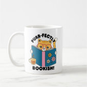 Purr-perfekt gepflegte Katze Kaffeetasse (Links)