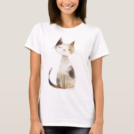 Purr-perfekt glücklich T-Shirt (Vorderseite)