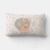 Purr-Personalisiertes Katzenkissen Lendenkissen (Rückseite)