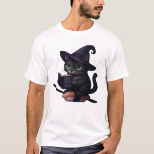 Purr-rmesan Hexe - Kawaii Sushi Katze Sticker Over T-Shirt