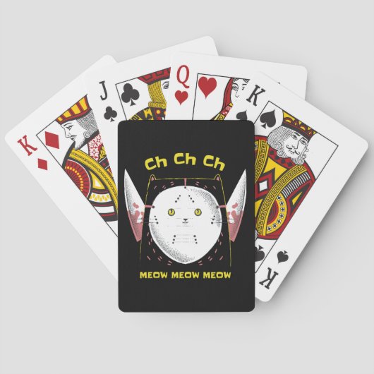 Purr schrecken Kitty Spielkarten (Rückseite)