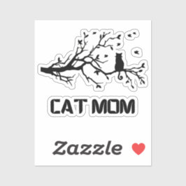 "Purr-sehr fruchtbare Cat-Mama Aufkleber