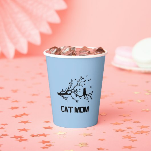 "Purr-sehr fruchtbare Cat-Mama Pappbecher (Insitu)