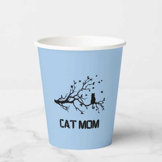 "Purr-sehr fruchtbare Cat-Mama Pappbecher (Vorderseite)