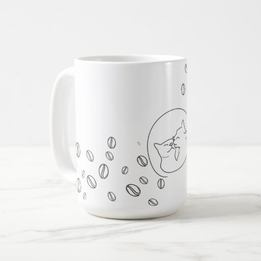 Purr & Sip Mug Kaffeetasse (Vorderseite Links)
