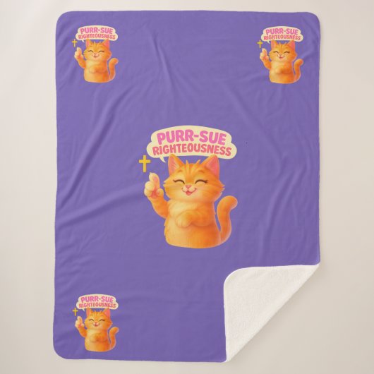 Purr-sue Righteousness - Christian Sherpadecke (Vorderseite)