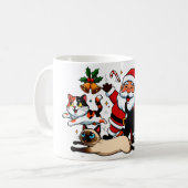 Purr-suit of Fun: Santa’s Pet Parade Kaffeetasse (Vorderseite Links)