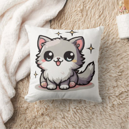 Purr-süß-katzenartige Designs Kissen