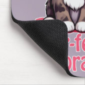 Purr-süßer Chibi Kawaii Kitten in Pink Mousepad (Ecke)