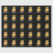 Purr tato Funny Cat Potato Pun Dark BG Geschenkpapier (Flach)