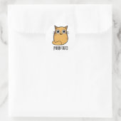 Purr tato Funny Cat Potato Pun Runder Aufkleber (Tasche)