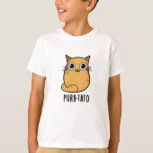 Purr tato Funny Cat Potato Pun T-Shirt (Vorderseite)