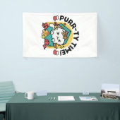 Purr-ty-Time! - Weihnachtsdesign für die Katze Banner (Messeveranstaltung)