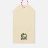 Purr-ty-Time! - Weihnachtsdesign für die Katze Geschenkanhänger (Rückseite)