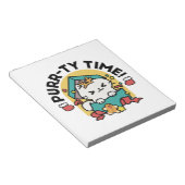 Purr-ty-Time! - Weihnachtsdesign für die Katze Notizblock (angewinkelt)