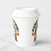 Purr-ty-Time! - Weihnachtsdesign für die Katze Pappbecher (Rechts)