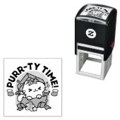 Purr-ty-Time! - Weihnachtsdesign für die Katze Permastempel (Beispiel)