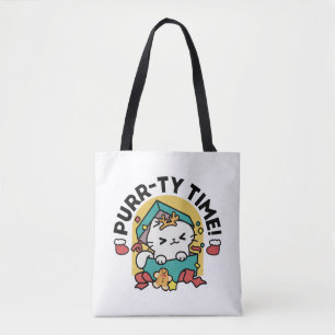Purr-ty-Time! - Weihnachtsdesign für die Katze Tasche