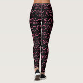 Purr Typography ROSA Leggings (Rückseite)