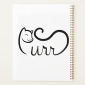 Purr Typography SCHWARZ Planer (Rückseite)