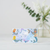 Purramaid Katze Meerjungfrau Mädchen Geburtstag Begleitkarte (Stehend Vorderseite)