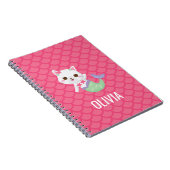 Purramaid Meerjungfrau Kätzchen personalisiert Notizblock (Rechte Seite)