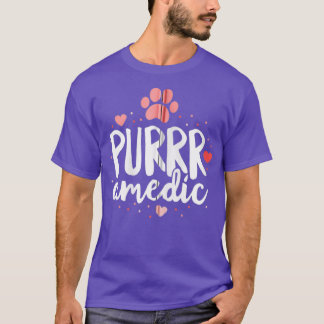 Purramedic Paramedic Cat Veterinarian Vet Tech T-Shirt