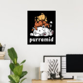 Purramid Kat Pyramiden Niedlich Kitten Poster (Heimbüro)
