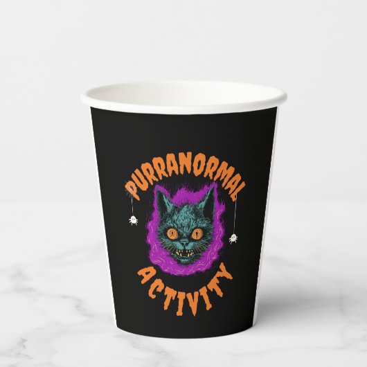 👻 Purranormal Sips! 🐱 Pappbecher (Rückseite)
