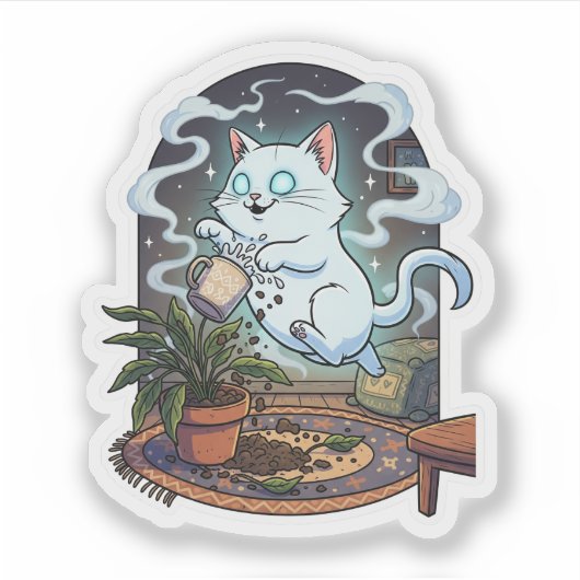 Purranormale Aktivität - Niedliches Halloween der Aufkleber (Vorderseite)