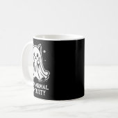 Purranormale Cat-tivity-Ghost-Katze-Kunst Kaffeetasse (Vorderseite Links)