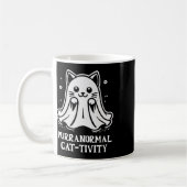 Purranormale Cat-tivity-Ghost-Katze-Kunst Kaffeetasse (Links)