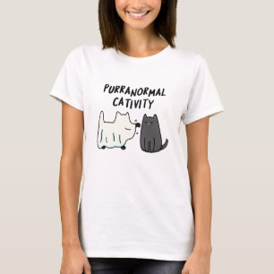 Purranormale Kreativität Funny Halloween Cat Puff T-Shirt