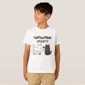 Purranormale Kreativität Funny Halloween Cat Puff T-Shirt (Vorne ganz)