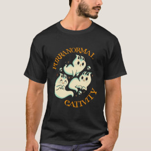 Purranormale Kreativität Sonniges Halloween Katzen T-Shirt