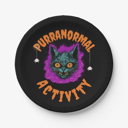 🎃 Purranormale Party! 🕸️ Pappteller (Vorderseite)
