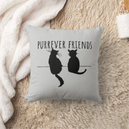 Purrever Friends Cute Cat Best Friends Kissen