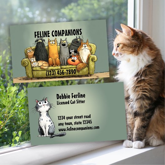 Purrfect Care – Cat Sitting Visitenkarte