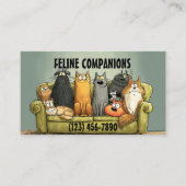 Purrfect Care – Cat Sitting Visitenkarte (Vorderseite)
