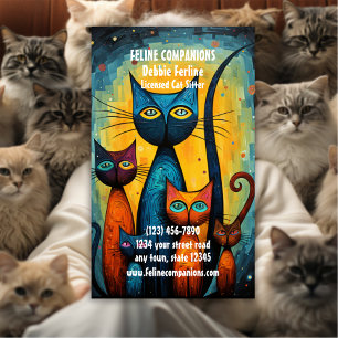 Purrfect Care – Katzensitting-Service Visitenkarte