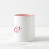 Purrfect Day Cute Pink Cat Mug Tasse (Zentrum)