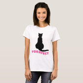 PURRFECT Funny niedlich Chat T - Shirt (Vorne ganz)