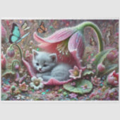 Purrfect Garden Cat Magic Decoupage Seidenpapier (Vorderseite)