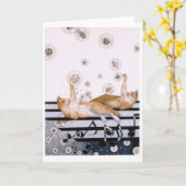 Purrfect Harmonie Karte (Gelbe Blume)